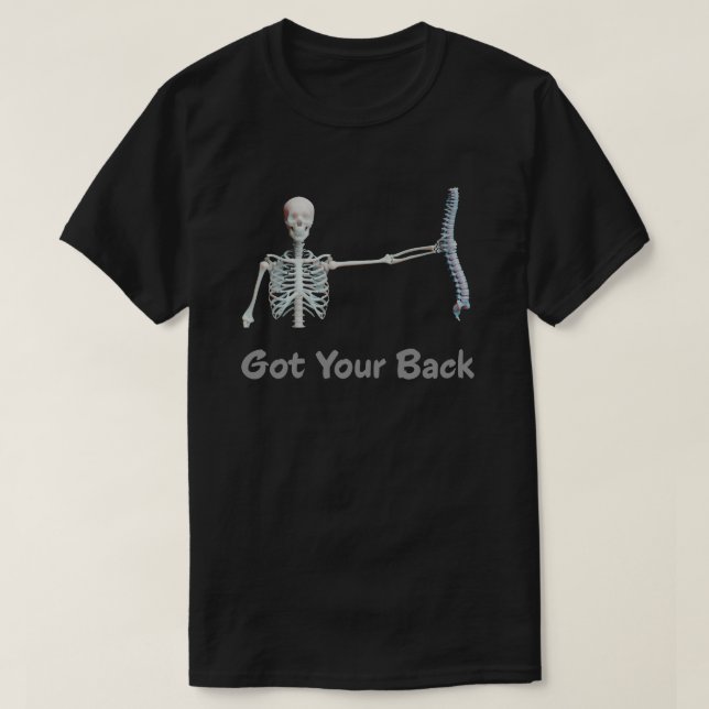 Got dein Hinterskelett mit Spine T-Shirt (Design vorne)