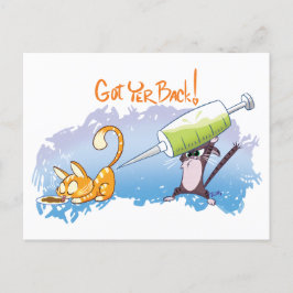 GOT DEINE RÜCKZAHL - BALD GUT! von Jeff Willis Art Postkarte