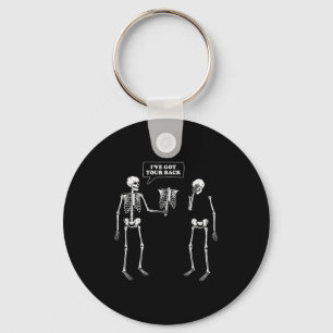 Got deinen Rücken _ Funny Skeleton Puff Schlüsselanhänger