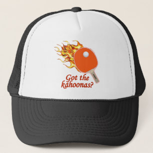 Got den Kahoonas lodernden Ping Pong Truckerkappe