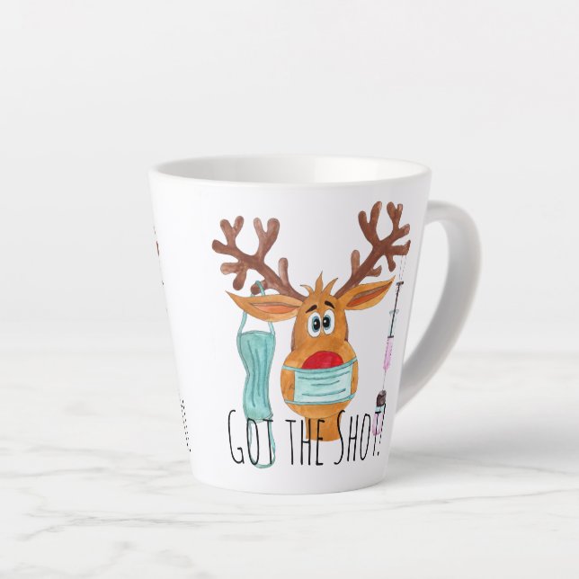 Got des Rentier Espressocups der Maskengesicht Milchtasse (Rechte Ecke)