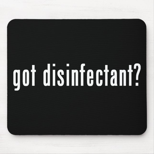 got Desinfektionsmittel? Mousepad (Vorne)