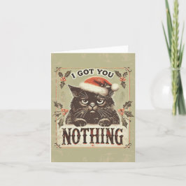 Got dir nichts Schönes Funny Black Cat Weihnachten