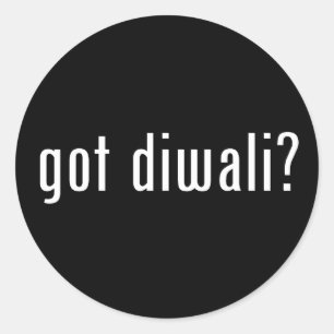 got diwali? runder aufkleber