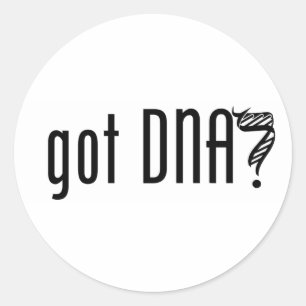 got DNA? Runder Aufkleber
