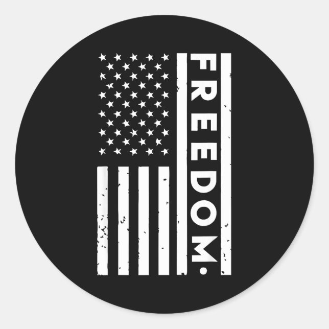 Got Dom Tee Usa Flag For Women And Men Life  Runder Aufkleber (Vorderseite)