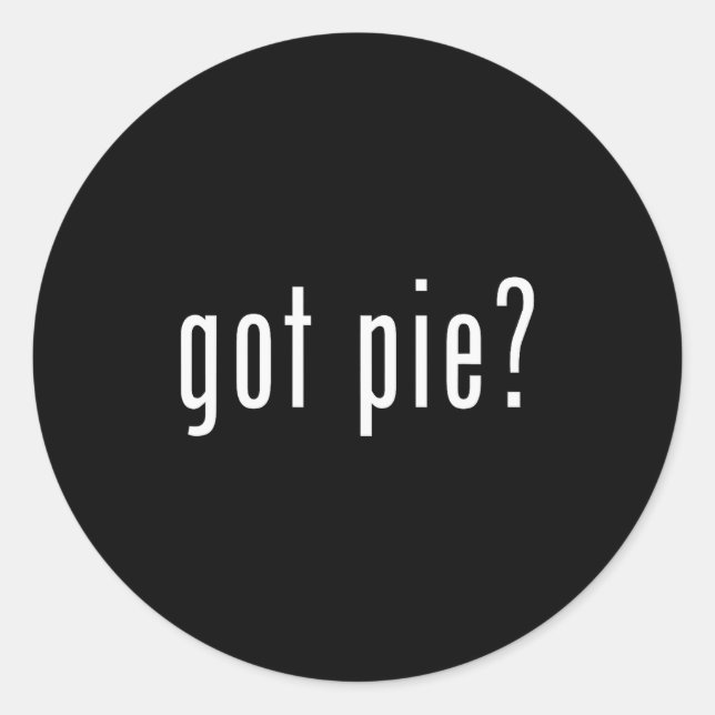 Got E Novelty Funny Baking  Runder Aufkleber (Vorderseite)