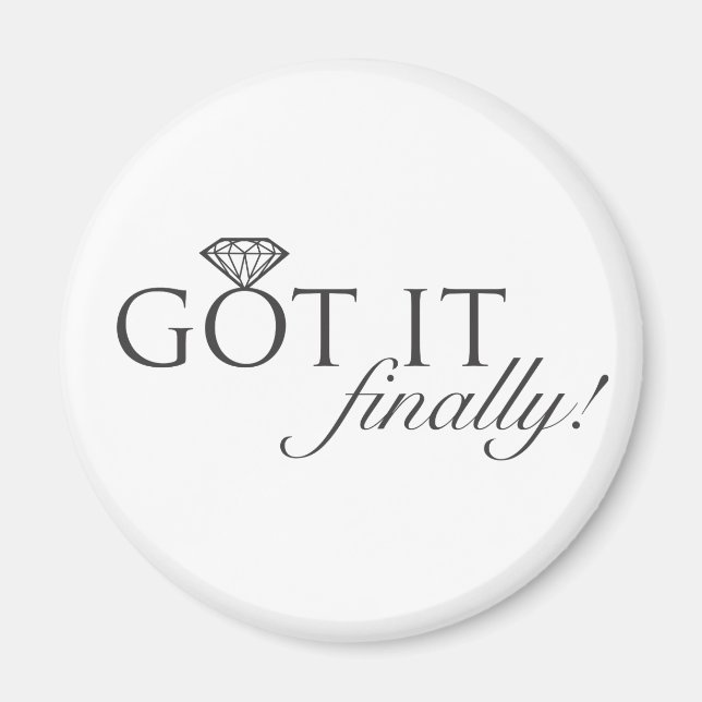 Got - Endlich Diamantring Magnet (Vorne)