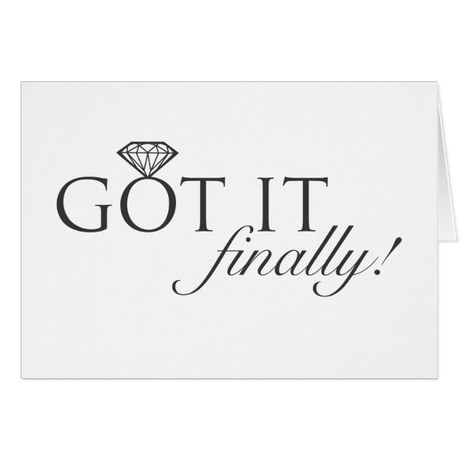 Got es - schließlich Diamant-Ring (Vorderseite (Horizontal))