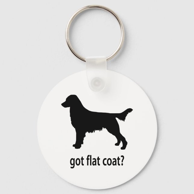 Got Flatcoat Schlüsselanhänger (Vorderseite)