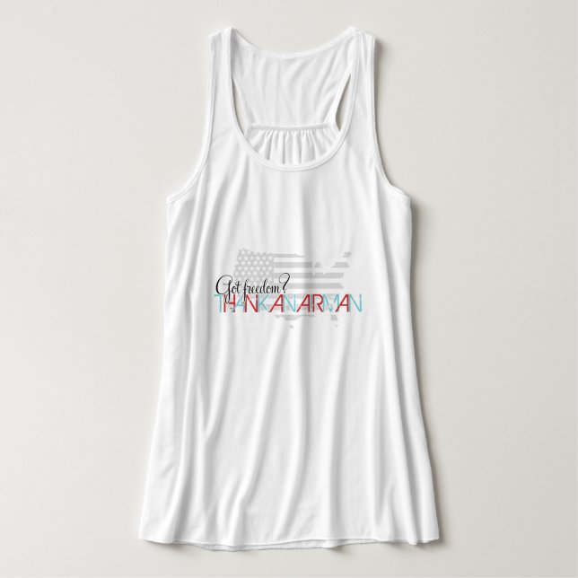 Got Freiheit? Vielen Dank an Airman Tank Top (Design Vorderseite)