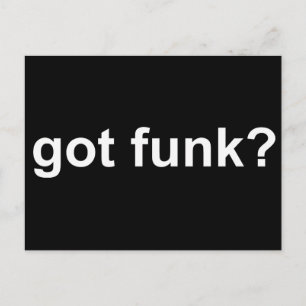 Got Funk Black Postkarte