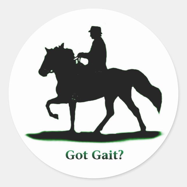 Got Gait-Aufkleber Runder Aufkleber (Vorderseite)