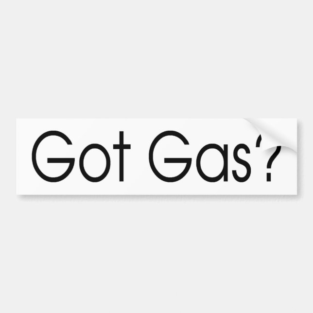 Got Gas-Autoaufkleber Autoaufkleber (Vorne)