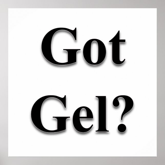 Got Gel Poster Matte (Vorne)