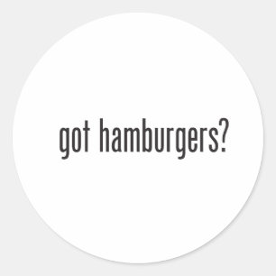 got Hamburger Runder Aufkleber