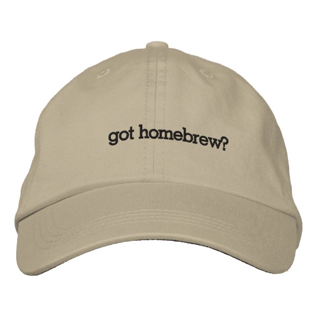 Got Homebrew? Bestickte Baseballkappe (Vorderseite)