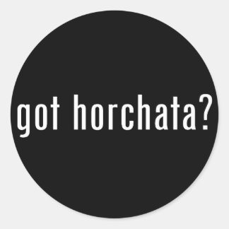got Horchata? Runder Aufkleber