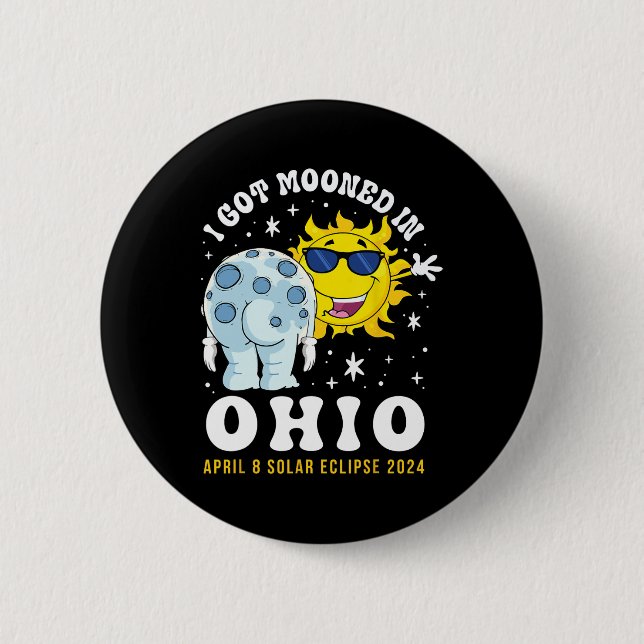 Got in Ohio Total Solar Eclipse 2024 Button (Vorderseite)