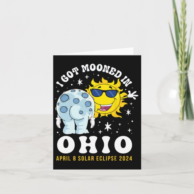 Got in Ohio Total Solar Eclipse 2024 Karte (Vorderseite)