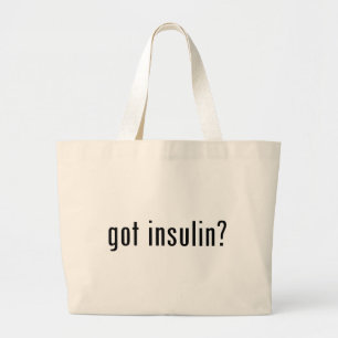 got Insulin? Jumbo Stoffbeutel