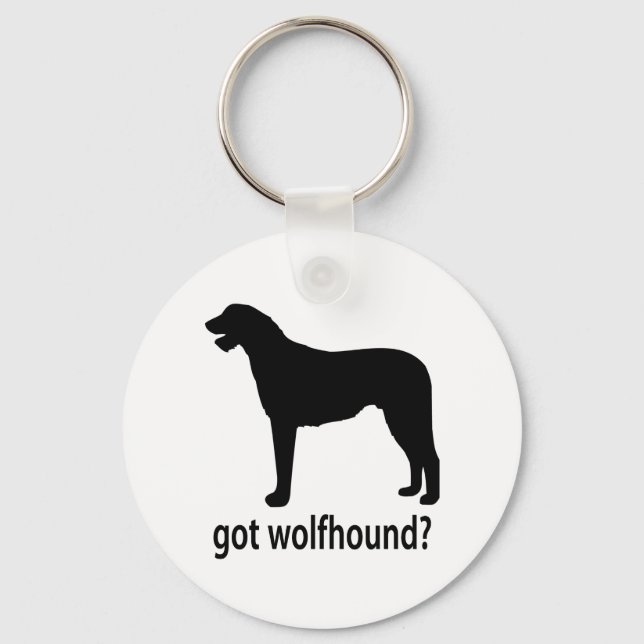 Got Irish Wolfhound Schlüsselanhänger (Vorderseite)