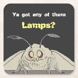 Got jede mögliche Lampen-Motte Meme Rechteckiger Pappuntersetzer