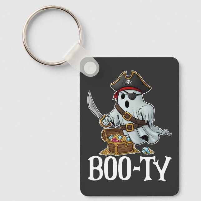 Got jenes boo-ty-ghoful-Pirate-Halloween Schlüsselanhänger (Vorderseite)