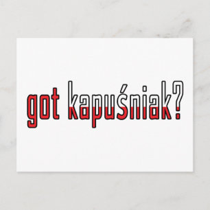 got kapusniak? Flagge Postkarte