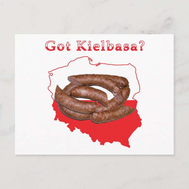 Got Kielbasa polnische Karte (Vorderseite)