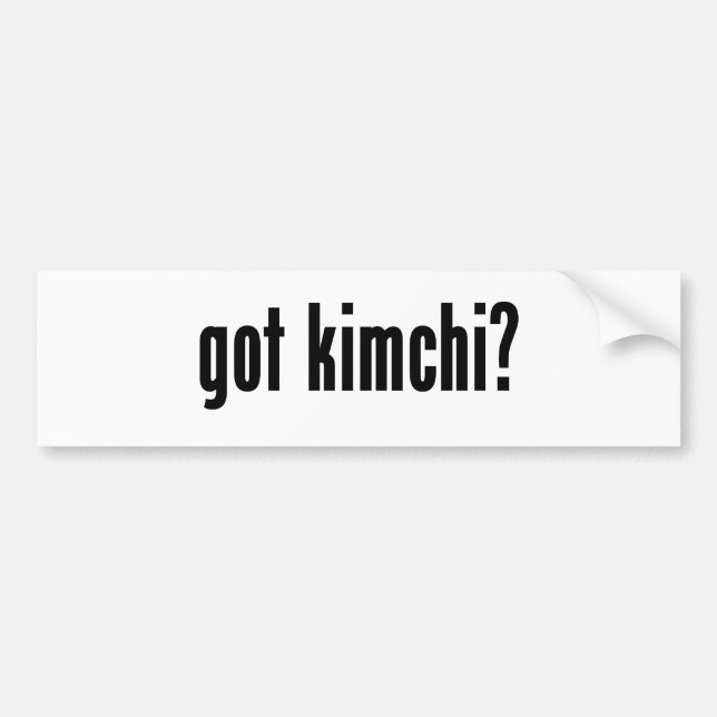 got kimchi? autoaufkleber (Vorne)