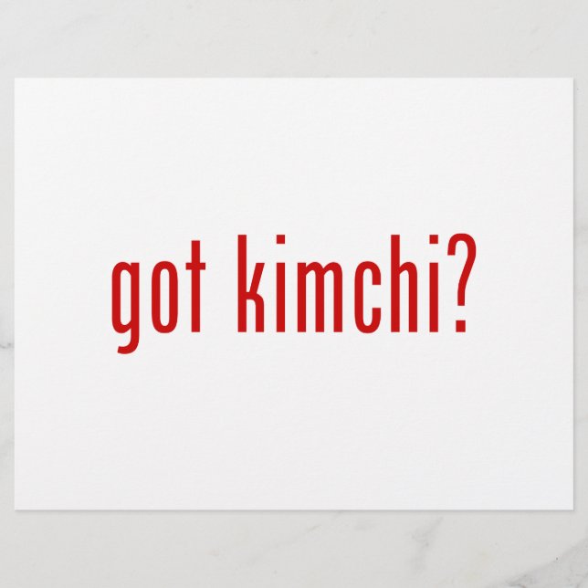 got Kimchi? Flyer (Vorne)