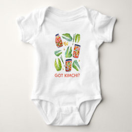 GOT Kimchi? Spicy Fun Watercolor Baby Strampler