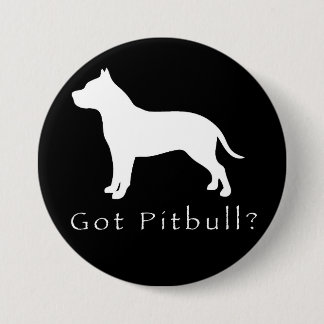 Got Knopf-Schwarzes Pitbull Button