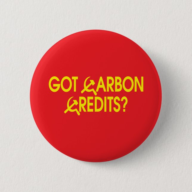 Got Kohlenstoff-Kredite? Button (Vorderseite)