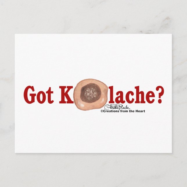 Got Kolache? Postkarte (Vorderseite)