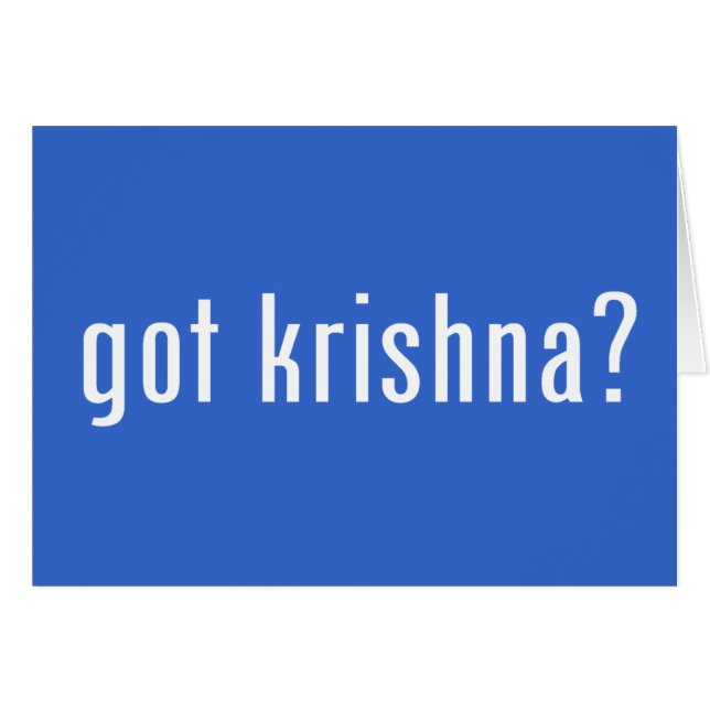 got krishna? (Vorderseite (Horizontal))