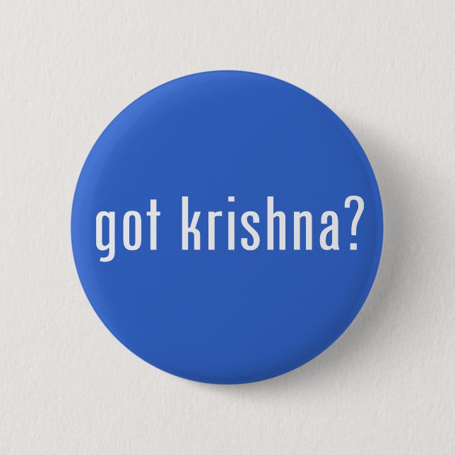 got krishna? button (Vorderseite)