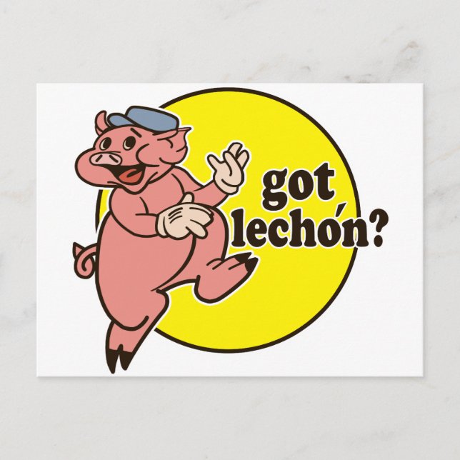 Got Lechon Postkarte (Vorderseite)