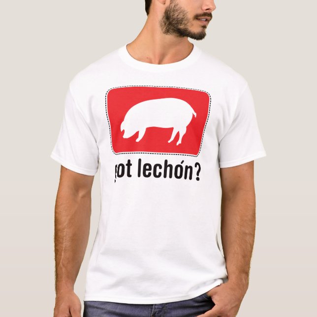 Got Lechon - Rot T-Shirt (Vorderseite)