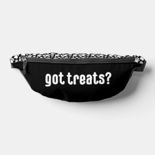 Got Leckereien? Funny Dog Paw Fanny Pack - Schwarz Bauchtasche