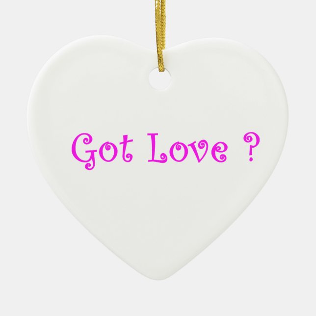 Got Liebe Keramikornament (Vorne)