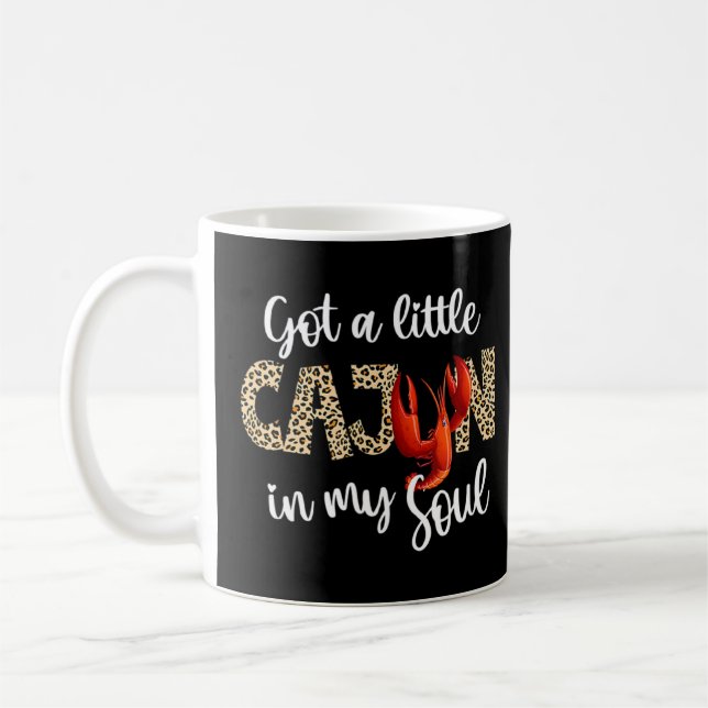 Got Little Cajun in meinem Soul Leopard Crawfish B Kaffeetasse (Links)