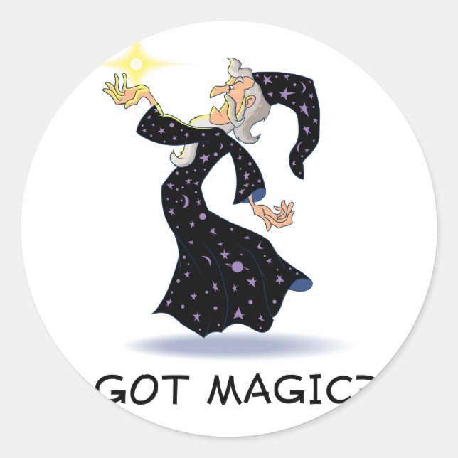 Got Magie? Runder Aufkleber (Vorderseite)