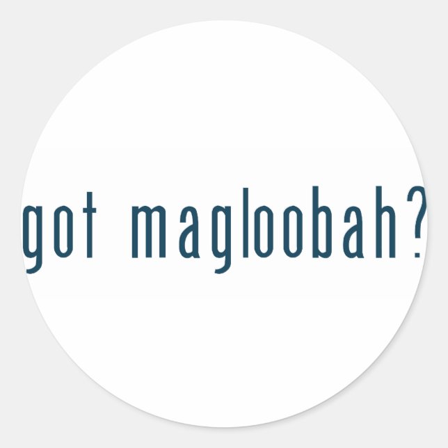 got Magloobah Runder Aufkleber (Vorderseite)