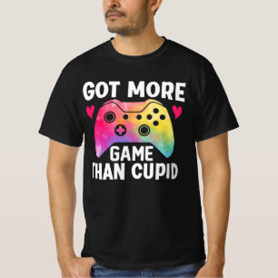 Got mehr Spiel als Cupid Valentine Video Game T-Shirt