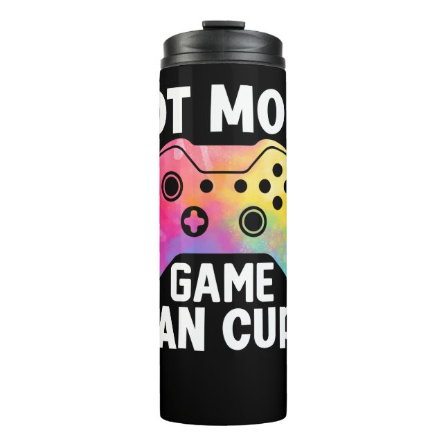 Got mehr Spiel als Cupid Valentine Video Game Thermosbecher (Vorderseite)