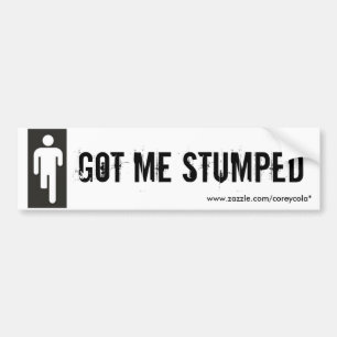 Got mich Stumped Autoaufkleber