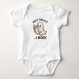 Got Milk I Boo Niedlich Ghost Halloween Baby Strampler