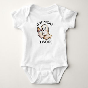 Got Milk I Boo Niedlich Ghost Halloween Baby Strampler